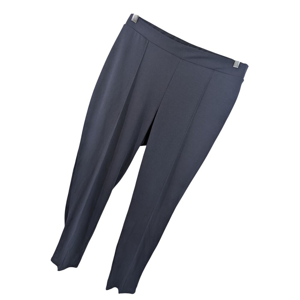 NWT@$50! ASHLEY STEWART! DEEP, RICH BLUE STRETCH ELASTIC WAIST PANTS! SZ 18/20